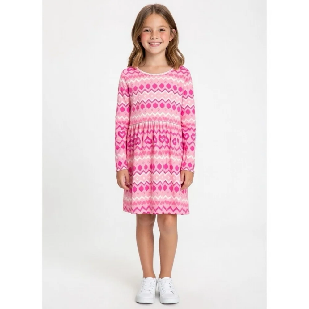 The children's place girls size 7/8 long sleeve dress